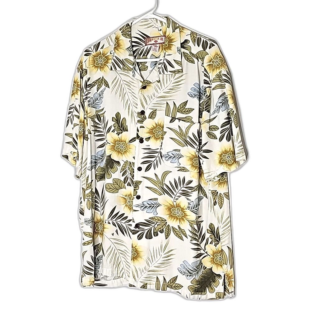 Shirt by Caribbean Joe Multicolor Size XL